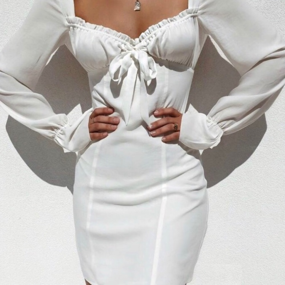 Tiger mist white dress